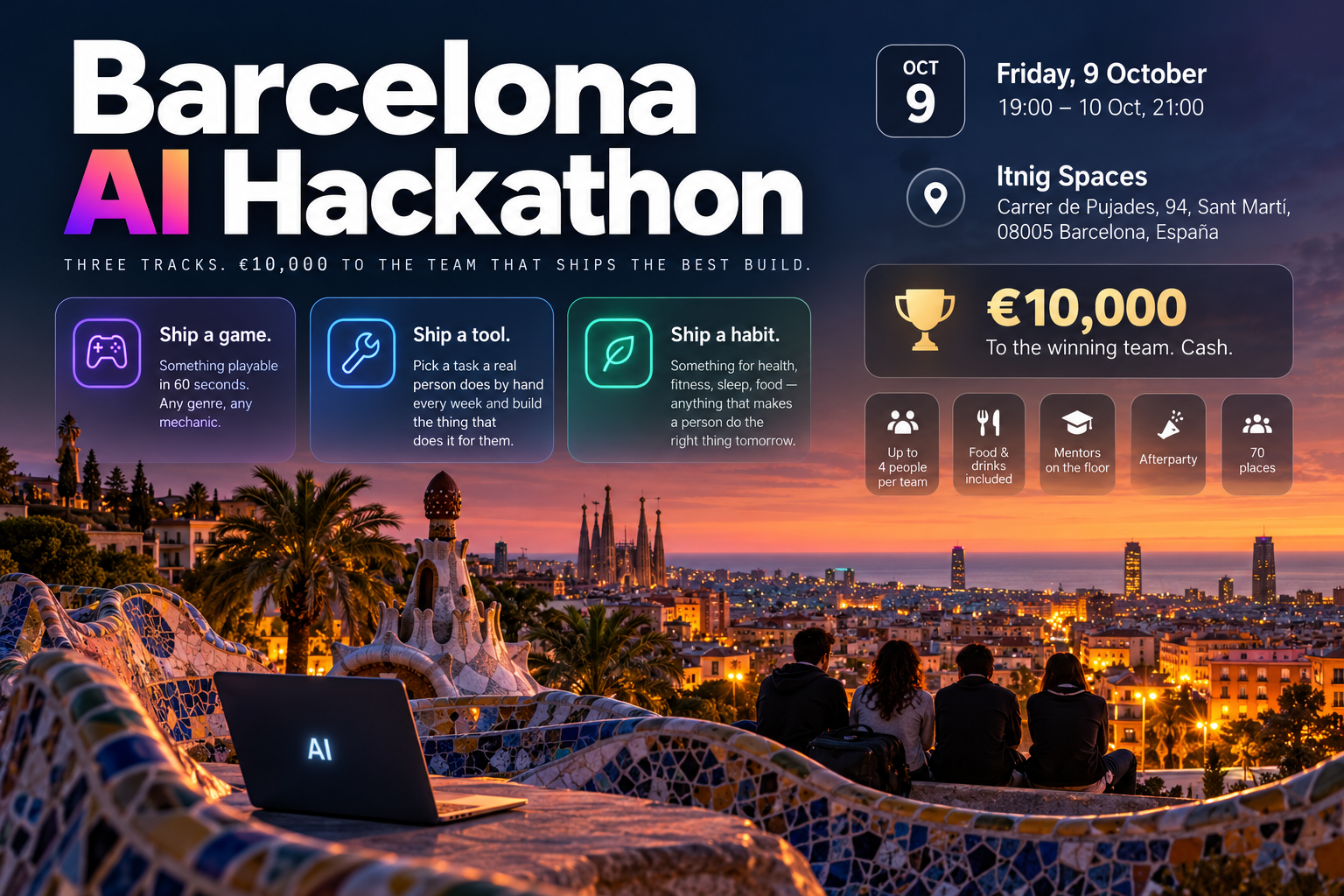 Hoy, Barcelona AI Hackathon: 13 horas para crear con IA y 10.000 euros en juego